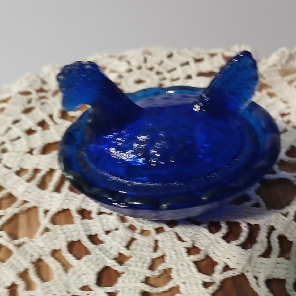 Vintage Blue Hen On Nest Mini - Picture 4 of 5